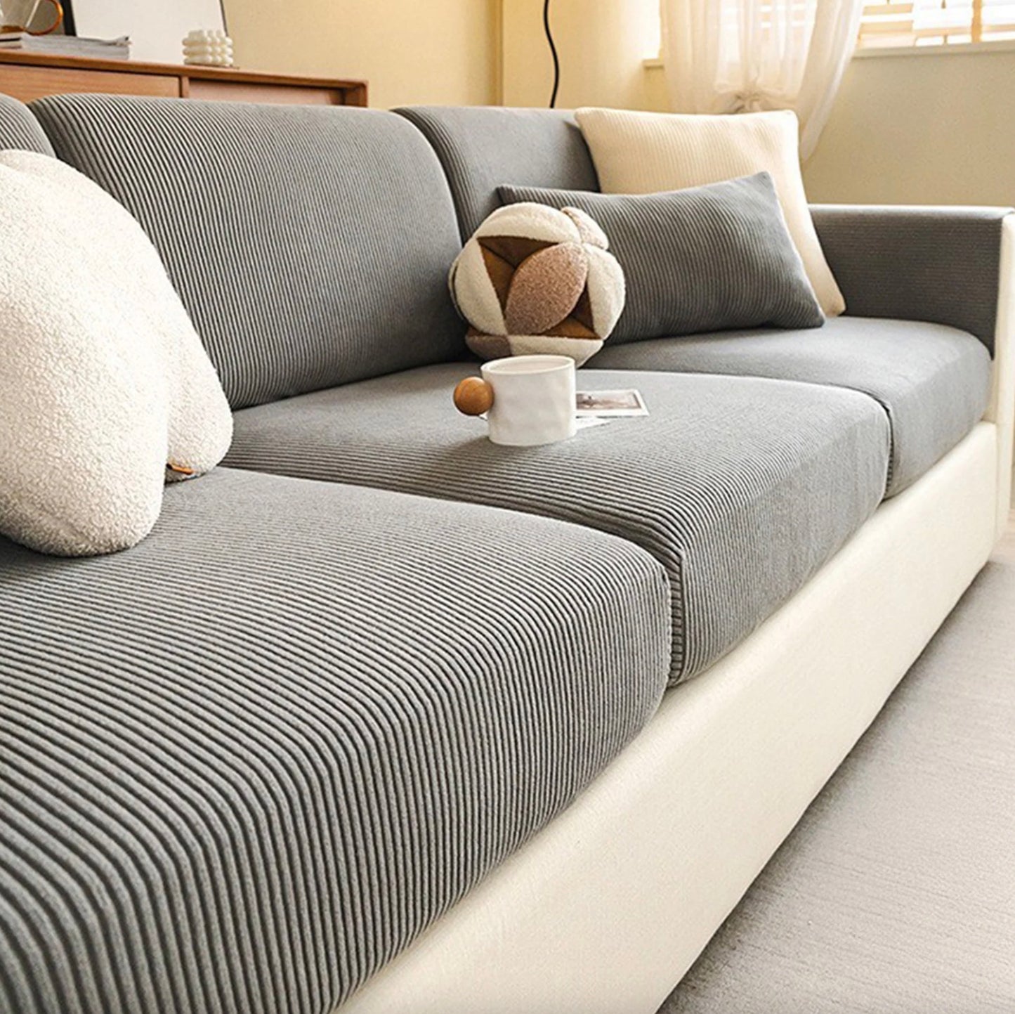 Velvet Luxe Stretch Couch Cover