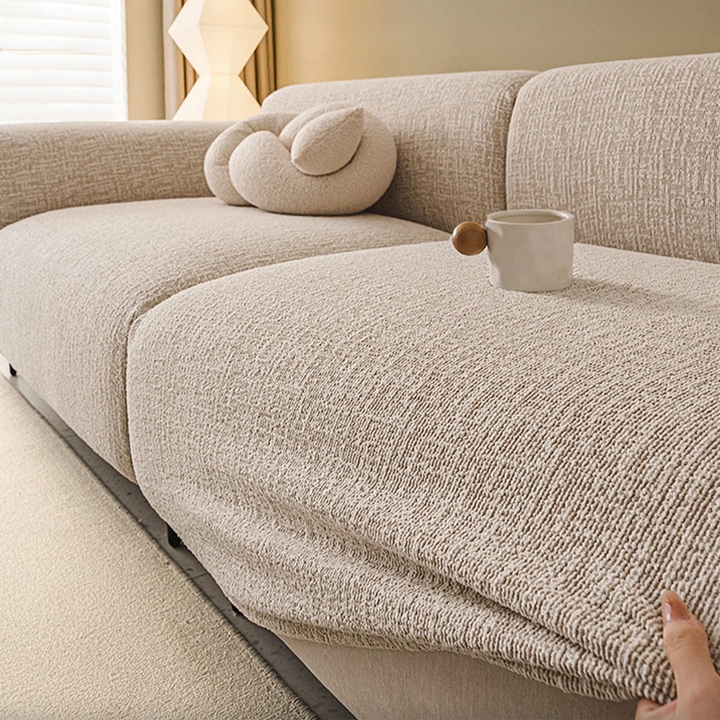 Luxury Chenille Stretch Couch Cover