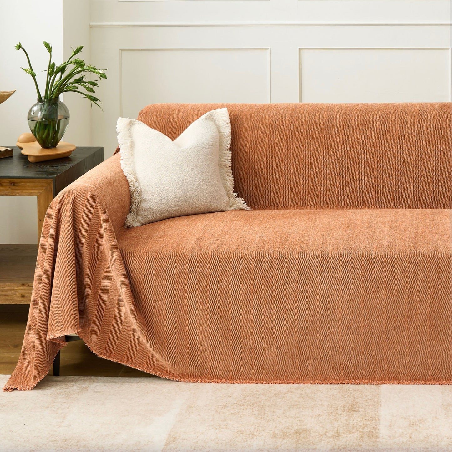 ClawGuard Herringbone Couch Cover